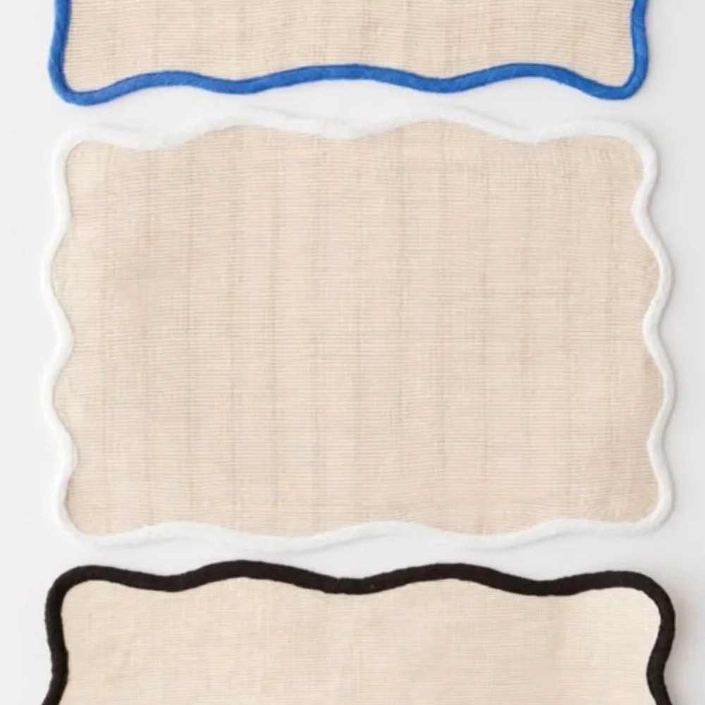 NWT Urban Outfitters Jolie Wave Placemat Set, Set of 2